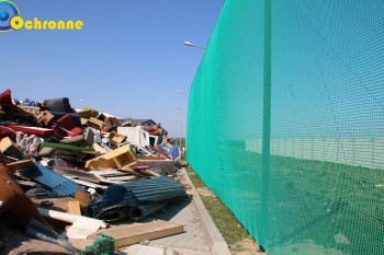 Siatki Gdynia - Siatka zabezpieczająca przed wiatrem na wysypisko i sortownię śmieci dla terenów Gdyni
